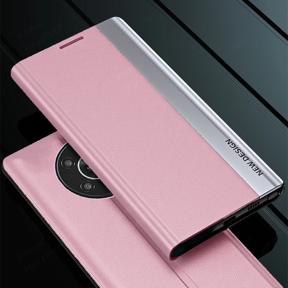Klapkové puzdro pre Honor Magic 6 Lite 5G, Side Magnetic, ružové