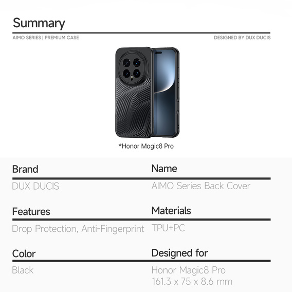Puzdro Dux Ducis Aimo pre Honor Magic 8 Pro