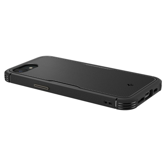 Puzdro Spigen pre iPhone 16E, Core Armor MagSafe, čierne + tvrdené sklo 9H