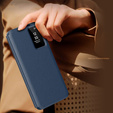 Flipové puzdro pre Samsung Galaxy S25 Edge, Smart View Wallet, modré