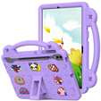 Detské puzdro pre Samsung Galaxy Tab S9 FE+ Plus, Cute Patterns, so stojanom, fialové