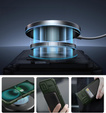 Obrnené puzdro pre iPhone 16, Dexnor CamProtect MagSafe, zelený