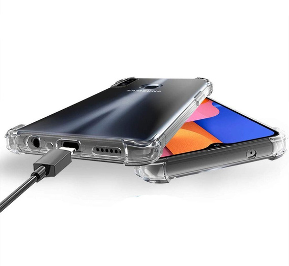 Obal na mobil pre Samsung Galaxy A20S, Dropproof, priehľadné
