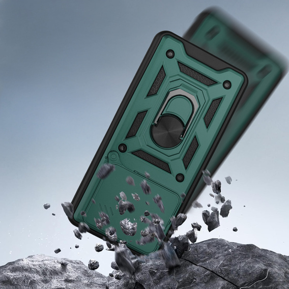 Obal na mobil pre Oppo A5 Pro 5G, CamShield Slide, zelený