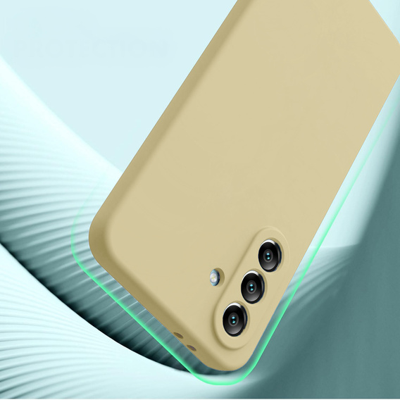 Obal na mobil pre Samsung Galaxy A56 5G, Silicone Lite, béžové