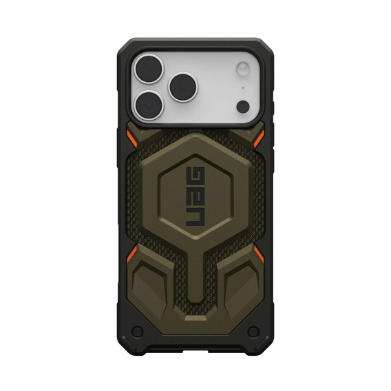 Puzdro Urban Armor Gear pre iPhone 17 Pro Max, Monarch Pro Kevlar MagSafe, Kevlar Element Green