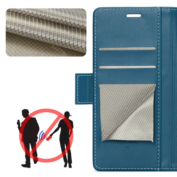CASEME Litchi Wallet flipové puzdro pre Samsung Galaxy Z Fold7 5G
