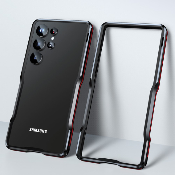 Puzdro LUPHIE pre Samsung Galaxy S25 Ultra, Armor Bumper, čierne