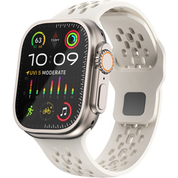 Silikónový remienok pre Apple Watch 1/2/3/4/5/6/7/8/SE/ULTRA 42/44/45/49MM, béžová