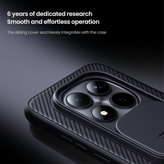 Puzdro NILLKIN Camshield Pro s krytom fotoaparátu pre Xiaomi Redmi Note 15 Pro 5G