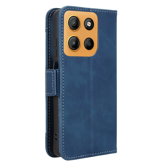 Klapkové puzdro pre Motorola Moto G15 / Motorola Moto G15 Power, Card Slot, tmavomodré