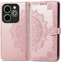 Klapkové puzdro pre Infinix Hot 40i, Mandala, ružové