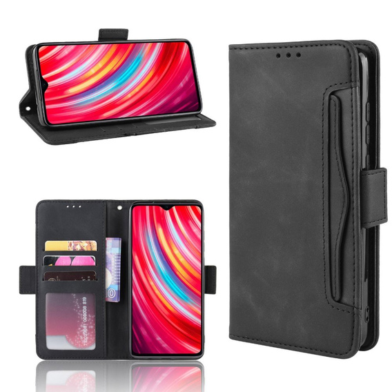 Klapkové puzdro pre Xiaomi Redmi Note 8 Pro, Card Slot, čierne