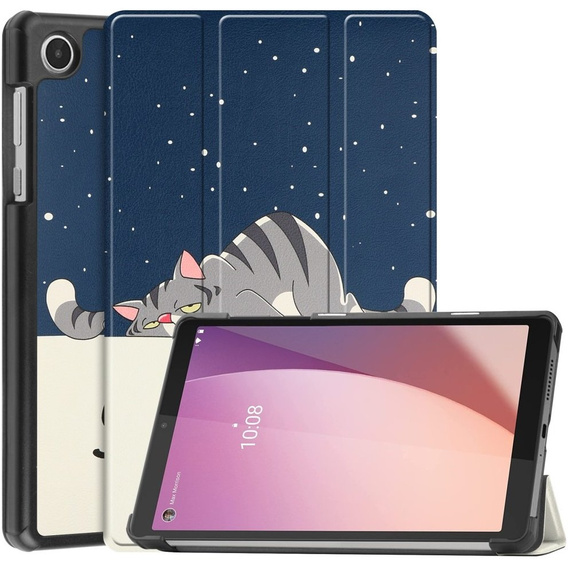Puzdro pre Lenovo Tab M8 Gen 4 TB-300FU, Smartcase, sleeping cat