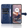 Flipové puzdro pre Motorola Moto G86 Power 5G, Wallet Rhombus, modré