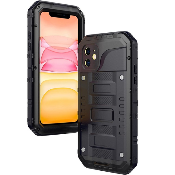 Obrnené puzdro pre iPhone 11, R-JUST, čierne