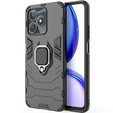 Obal na mobil pre Realme C51, Kickstand Ring, čierne