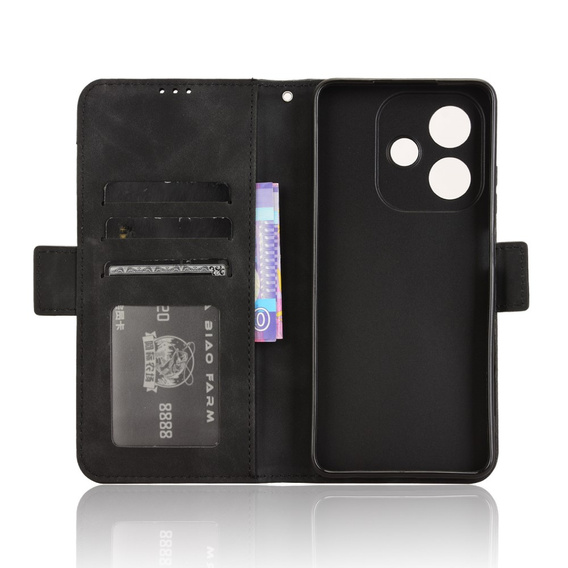 Klapkové puzdro pre Oppo A40 / Oppo A40m, Card Slot, čierne