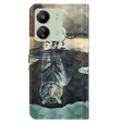 Klapkové puzdro pre Xiaomi Redmi 13C / Poco C65, Wallet, Cat & Tiger