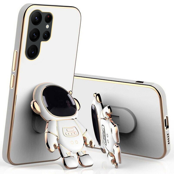 Obal na mobil pre Samsung Galaxy S22 Ultra, Astronaut, biele
