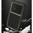 Love Mei Obal na mobil pre Samsung Galaxy A53 5G, armored with glass, zelený