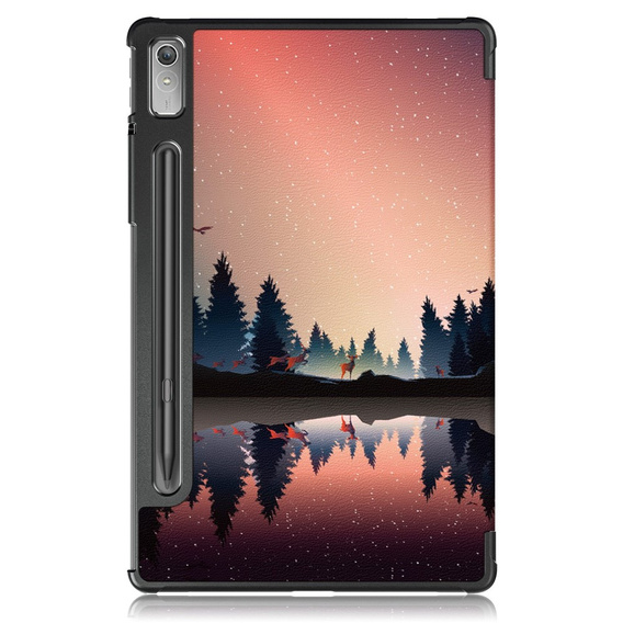 Obal na mobil pre Lenovo Tab P11 Pro Gen 2 2022, Smartcase Pen Slot, forest and lake