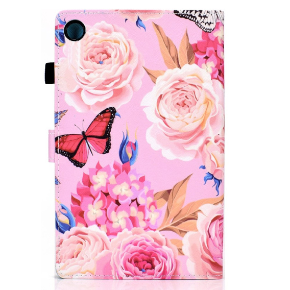 Obal na mobil pre Lenovo Tab M10 Plus 10.6 Gen 3 125F/128F, flowers and butterfly