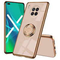 Obal na mobil pre Huawei Nova 8i, Case, Electro Ring, ružové rose gold