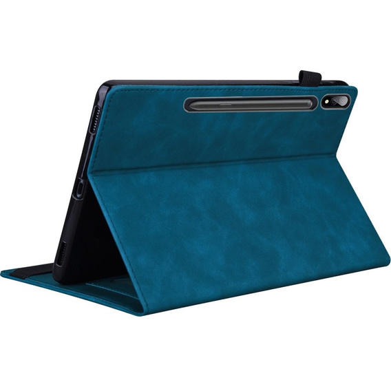 Puzdro pre Samsung Galaxy Tab S8 Ultra, Classic, s priestorom pre stylus, modré