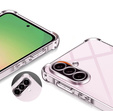 Puzdro pre Samsung Galaxy A56, Erbord Dropproof, priehľadné + sklo
