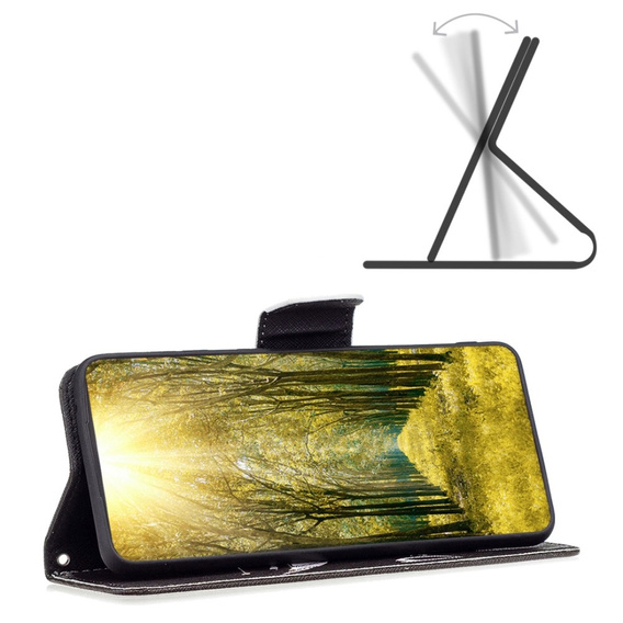 Klapkové puzdro pre Xiaomi Redmi Note 13 5G, Wallet, Don't Touch My Phone čierne