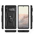Pancierované obal na mobil pre Google Pixel 6 Pro, Nox Case Ring, čierne