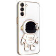 Obal na mobil pre Samsung Galaxy S21 FE, Astronaut, biele