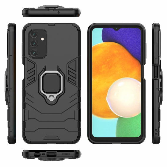 Obal na mobil pre Samsung Galaxy A04S / A13 5G, Kickstand Ring, čierne