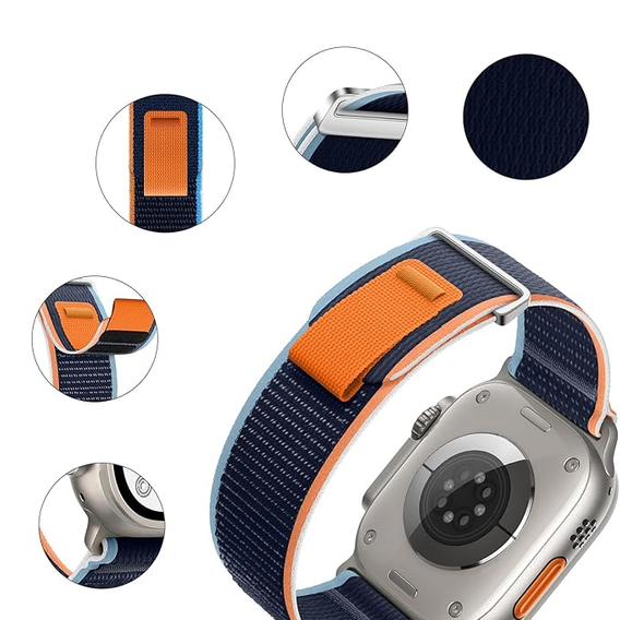 Nylonový remienok pre Apple Watch 1/2/3/4/5/6/7/8/9/10/SE/Ultra/Ultra 2 42/44/45/49MM