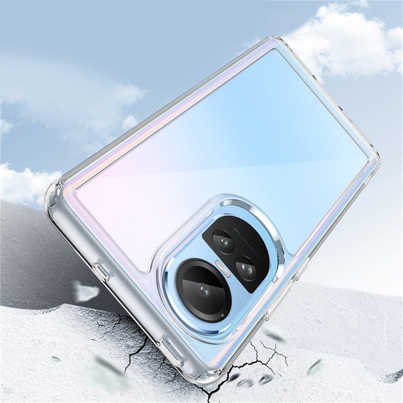Obal na mobil pre Oppo Reno 10 / 10 Pro, Fusion Hybrid, priehľadné