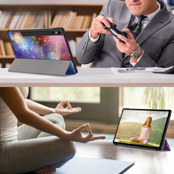 Obal na mobil pre Samsung Galaxy Tab S9, Smartcase Hybrid Pen Slot, galactic