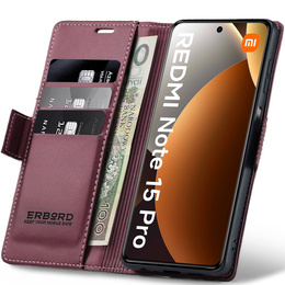 ERBORD Lesklé puzdro Litchi pre Xiaomi Redmi Note 15 Pro 4G