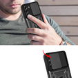 Obal na mobil pre Samsung Galaxy S22 Plus, CamShield Slide, čierne