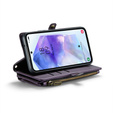 Puzdro CASEME pre Samsung Galaxy A55 5G, RFID Leather Wallet, s popruhom cez rameno, fialové