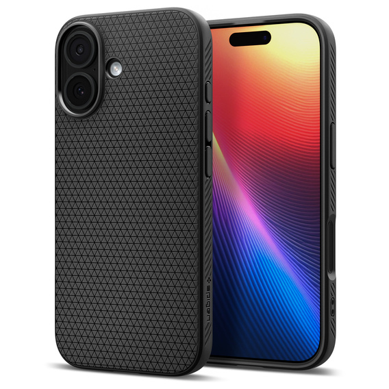 Puzdro Spigen Liquid Air pre iPhone 17, matná čierna