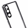 Puzdro pre Sony Xperia 1 V, Magnetic Dual Glass, strieborné
