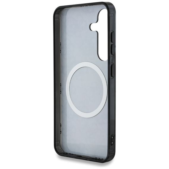 GUESS Magnetické puzdro IML Peony pre Samsung Galaxy S25