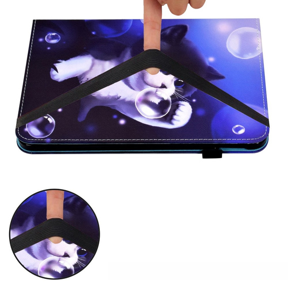 Obal na mobil pre Samsung Galaxy Tab A9 X110 / X115, bubble cat