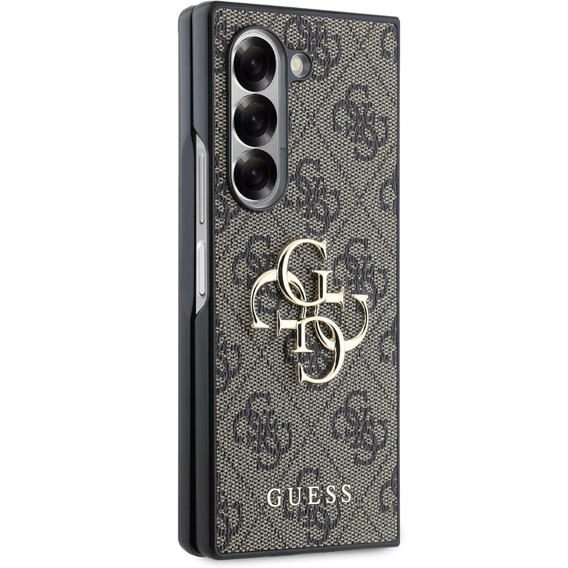 GUESS Obal na mobil pre Samsung Galaxy Z Fold6, 4G Big Metal Logo, hnedé