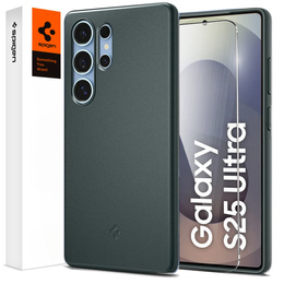 Puzdro Spigen pre Samsung Galaxy S25 Ultra, Thin Fit Mag, zelený + tvrdené sklo 9H
