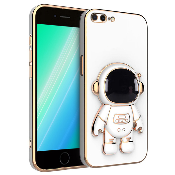 Obal na mobil pre iPhone 7 Plus / 8 Plus, Astronaut, biele