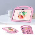 Detské puzdro pre Samsung Galaxy Tab A9+, Cute Patterns, so stojanom, ružové