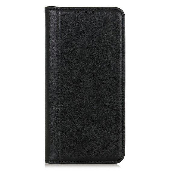 Obal na mobil pre Samsung Galaxy A26, Wallet Litchi Leather, čierne