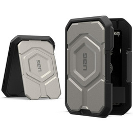 Urban Armor Gear Wallet MagSafe pre iPhone, strieborná
